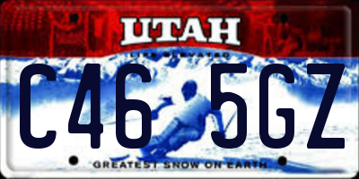 UT license plate C465GZ