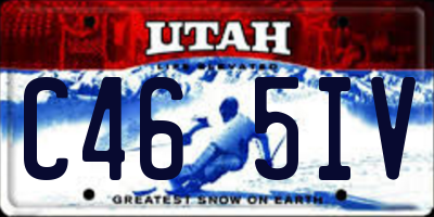 UT license plate C465IV