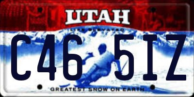 UT license plate C465IZ