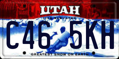 UT license plate C465KH
