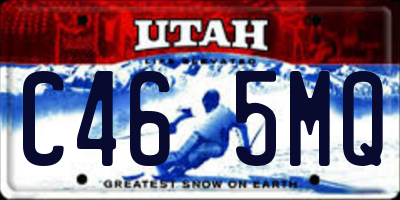 UT license plate C465MQ