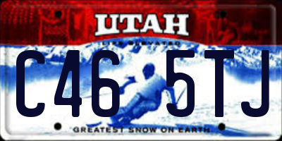 UT license plate C465TJ