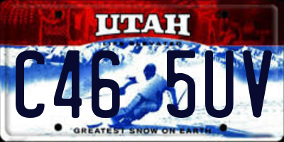 UT license plate C465UV