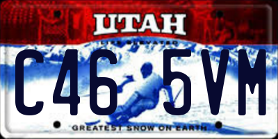 UT license plate C465VM
