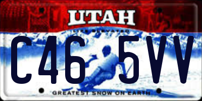 UT license plate C465VV