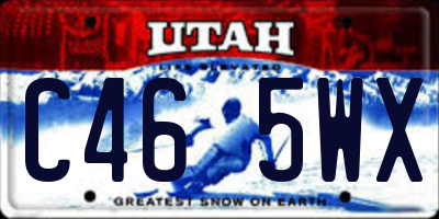 UT license plate C465WX