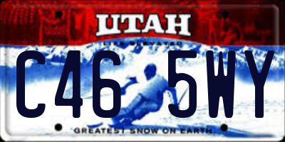 UT license plate C465WY