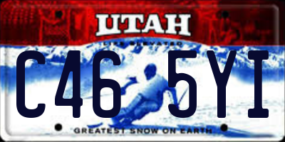 UT license plate C465YI