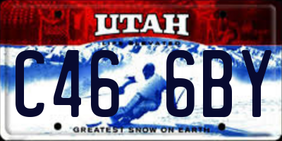 UT license plate C466BY