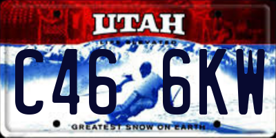 UT license plate C466KW