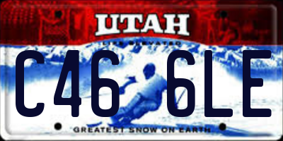 UT license plate C466LE