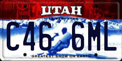 UT license plate C466ML