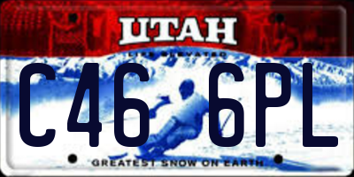 UT license plate C466PL