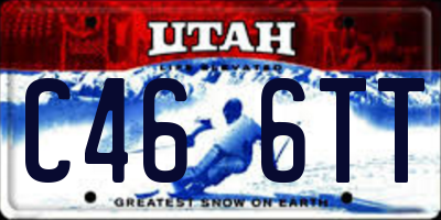 UT license plate C466TT