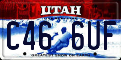 UT license plate C466UF
