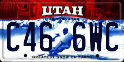UT license plate C466WC