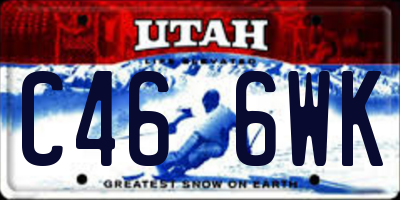 UT license plate C466WK