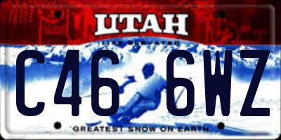 UT license plate C466WZ