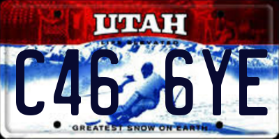 UT license plate C466YE