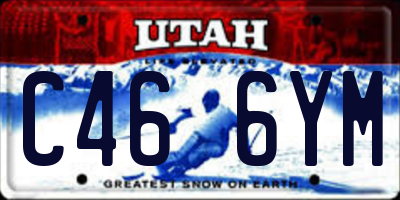 UT license plate C466YM
