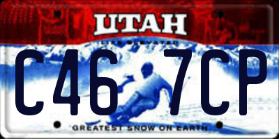 UT license plate C467CP