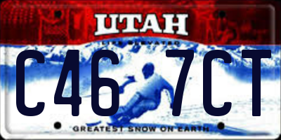 UT license plate C467CT