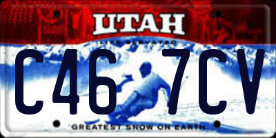 UT license plate C467CV