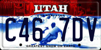 UT license plate C467DV