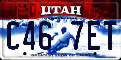 UT license plate C467ET