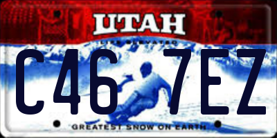 UT license plate C467EZ