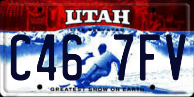UT license plate C467FV