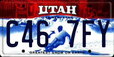 UT license plate C467FY