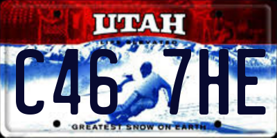 UT license plate C467HE