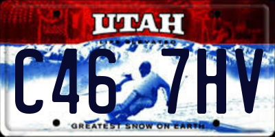 UT license plate C467HV