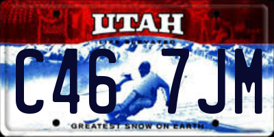 UT license plate C467JM