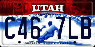 UT license plate C467LB