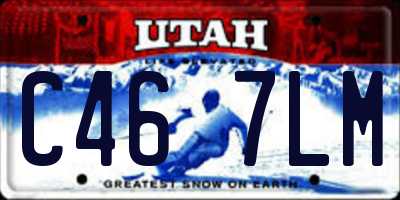 UT license plate C467LM