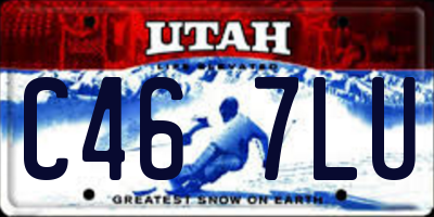 UT license plate C467LU