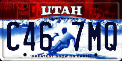 UT license plate C467MQ