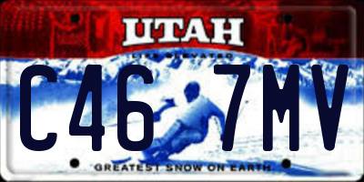 UT license plate C467MV