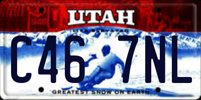 UT license plate C467NL