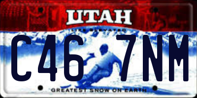 UT license plate C467NM