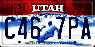 UT license plate C467PA