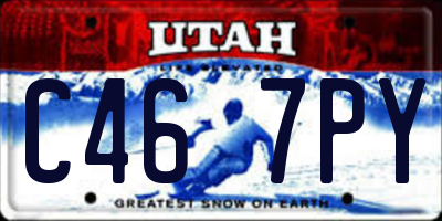 UT license plate C467PY