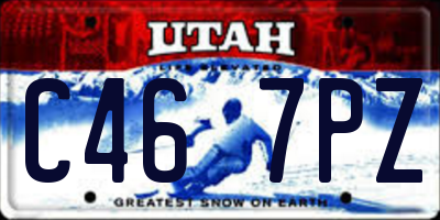 UT license plate C467PZ