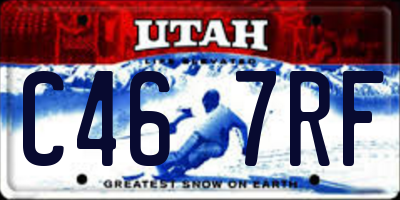 UT license plate C467RF