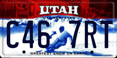UT license plate C467RT
