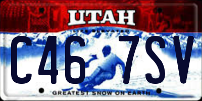 UT license plate C467SV
