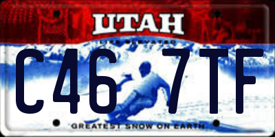 UT license plate C467TF