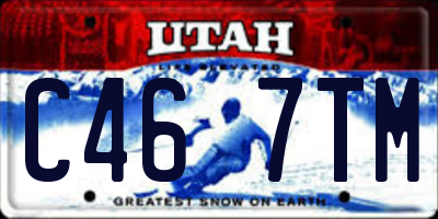 UT license plate C467TM